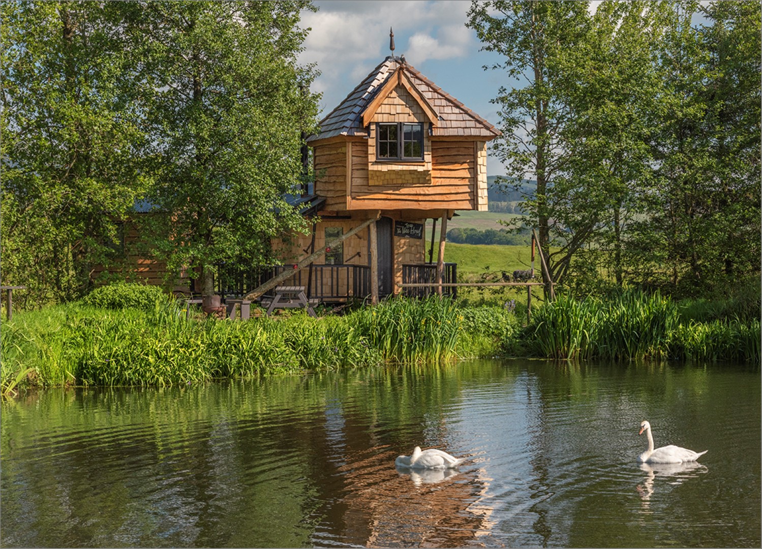 Craighead Howf treehouse | Best treehouses Scotland | Treehouse with hot tub Scotland