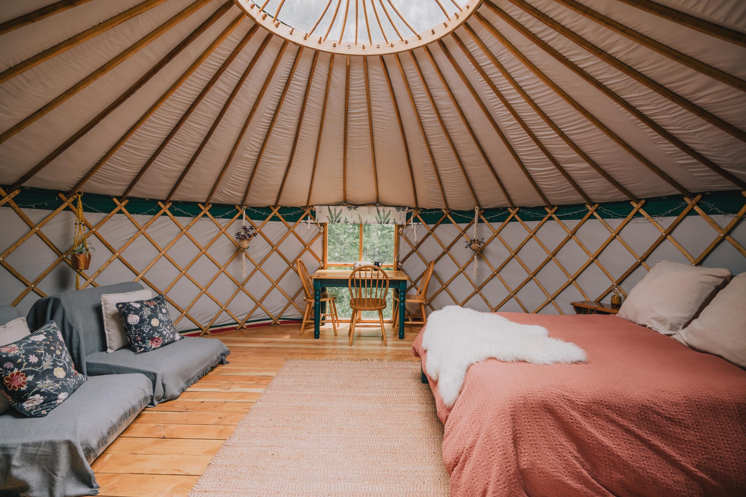 Meadow Yurt at Southleigh Farm quirky stays in the UK