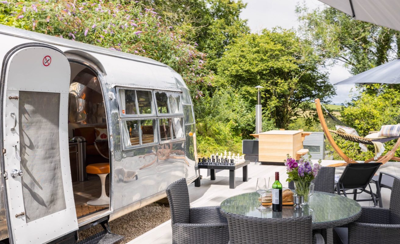 Dittisham Airstream devon quirky stay in the UK